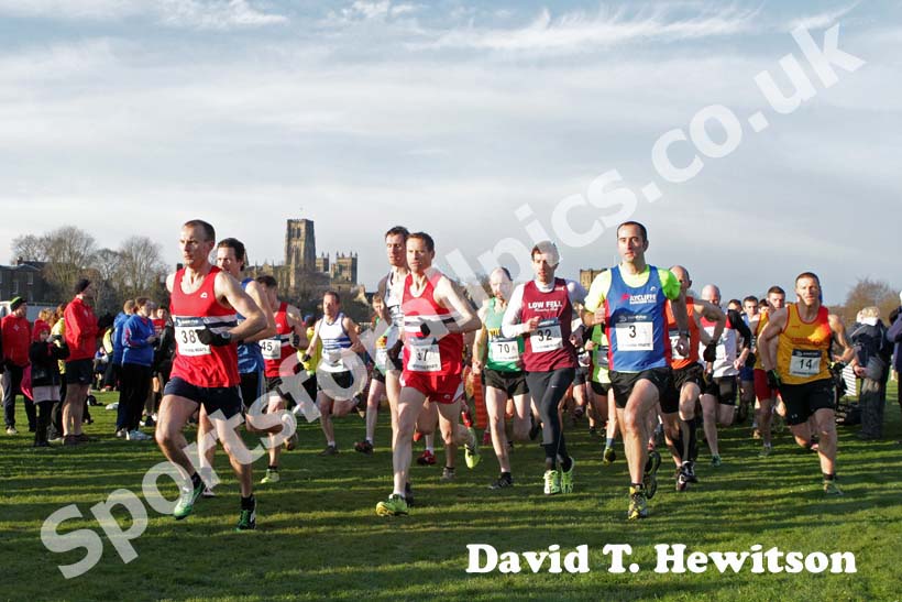 Start of the 2013 Durham Cathedral Relays veterans start.